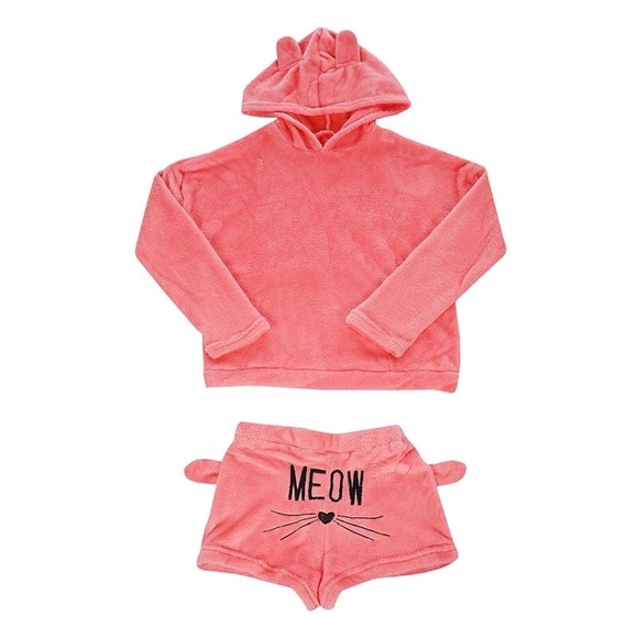 LAST 🆕Womens Cute Pajamas Meow Sleepwear Set - Picture 2 of 8